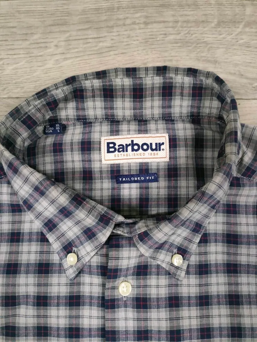Barbour Button Down Check Shirt Mens XL - Image 4