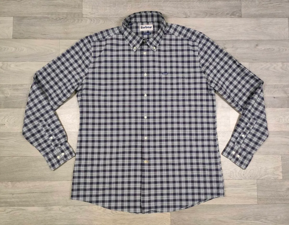 Barbour Button Down Check Shirt Mens XL - Image 1