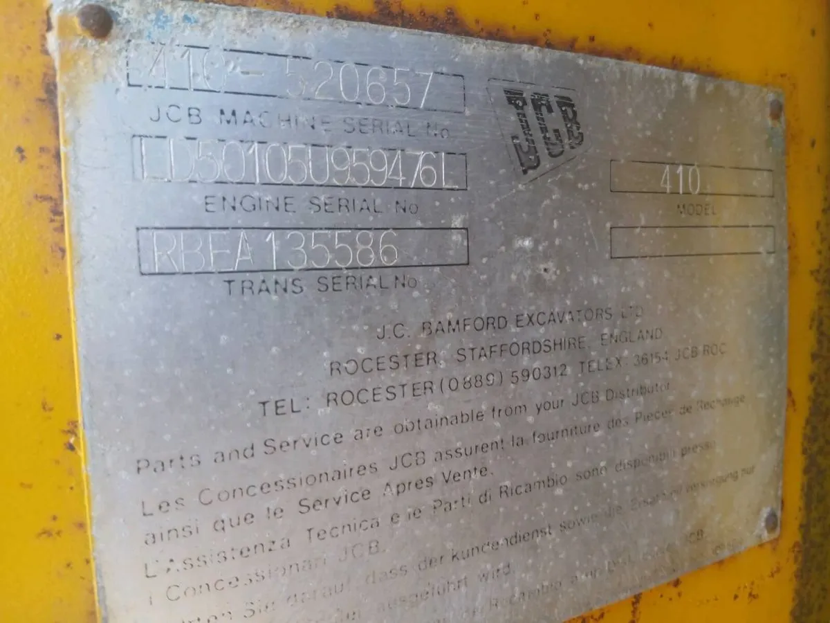 Jcb 410 loader - Image 3
