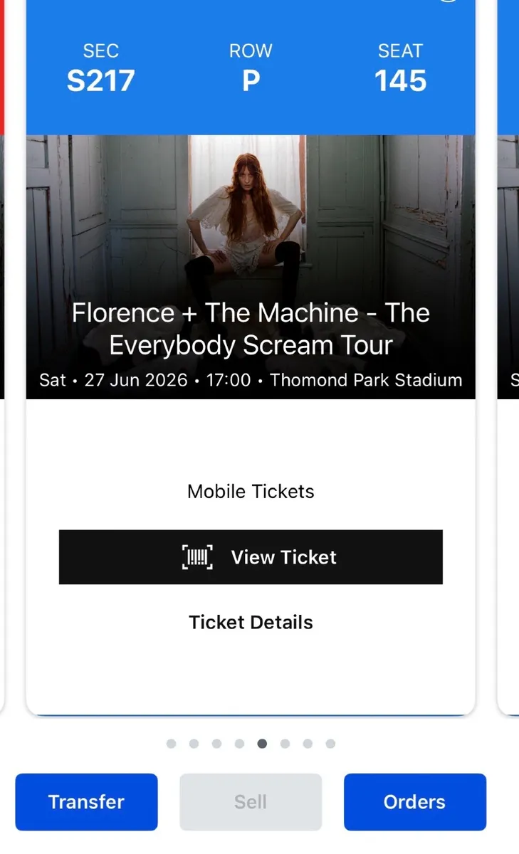 Florence and machine tickets in