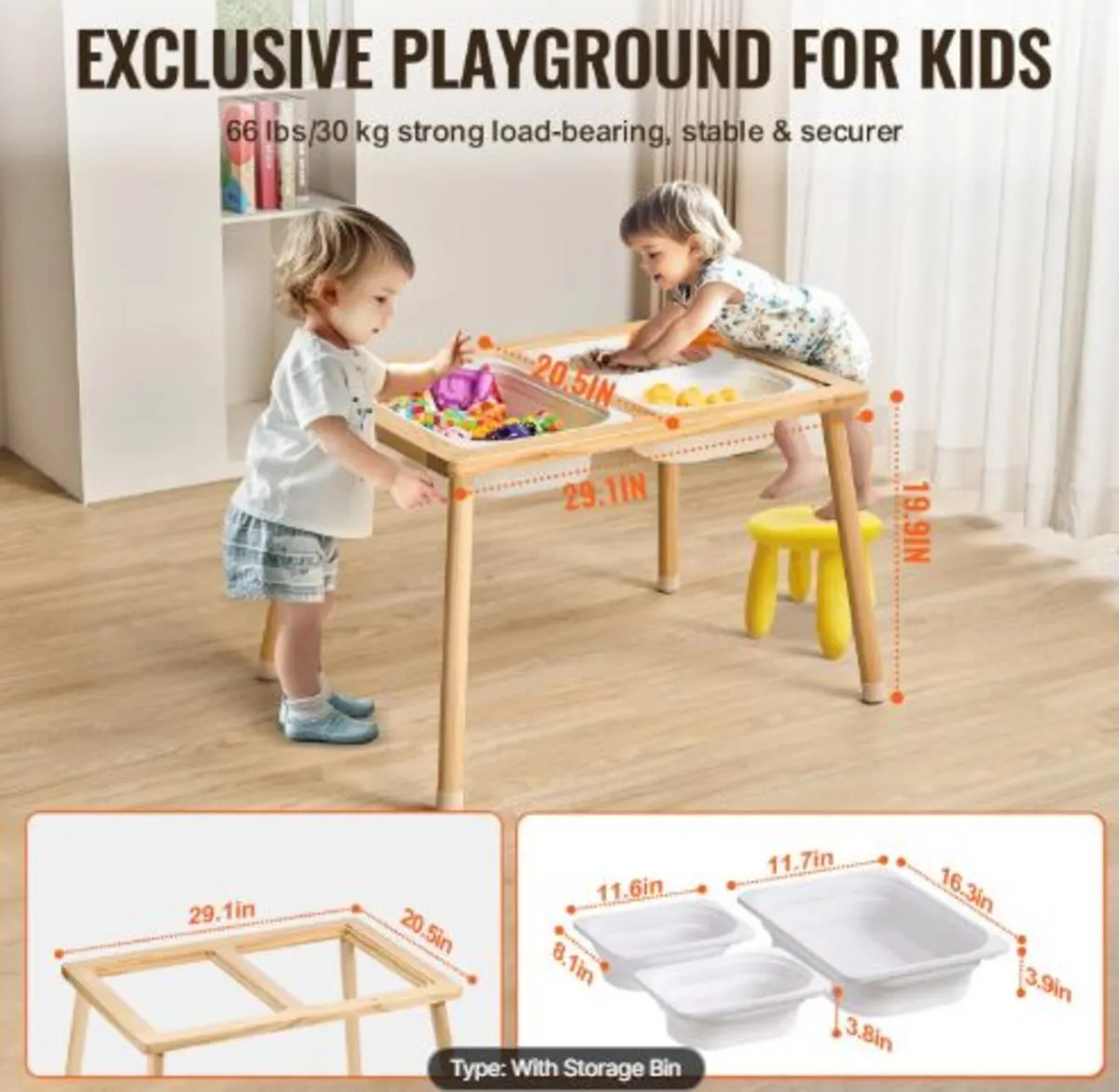 Sensory Table for Toddlers, Kids Activity Table - Image 3