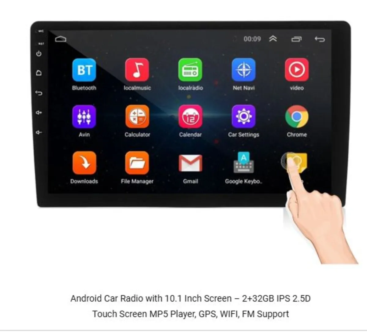 2+32GB Android Car Radio with FM and GPS - Image 1