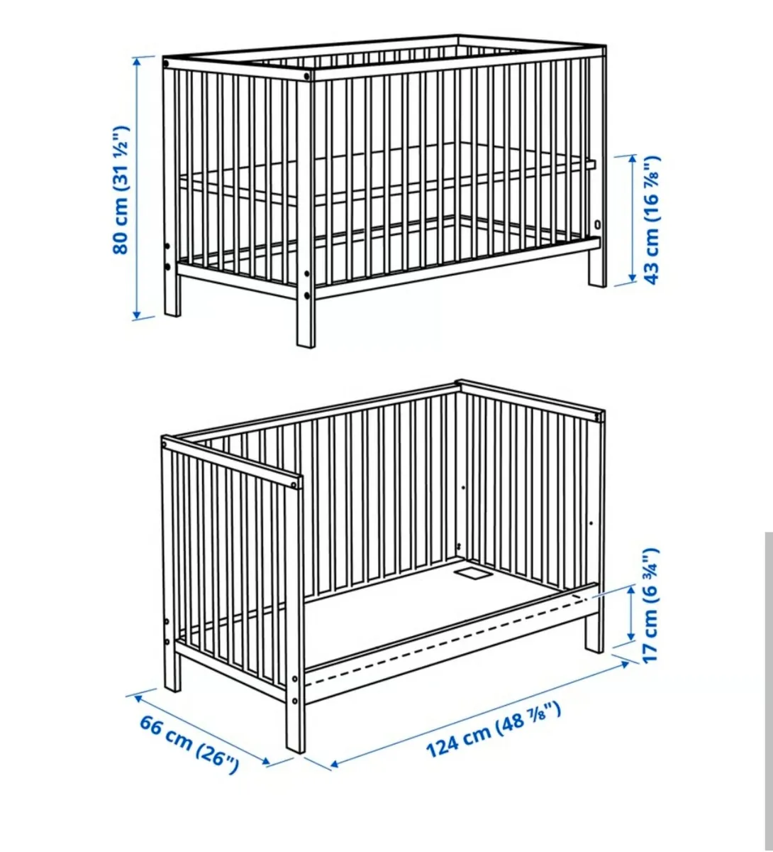 Ikea cot bed 120x60 - Image 2