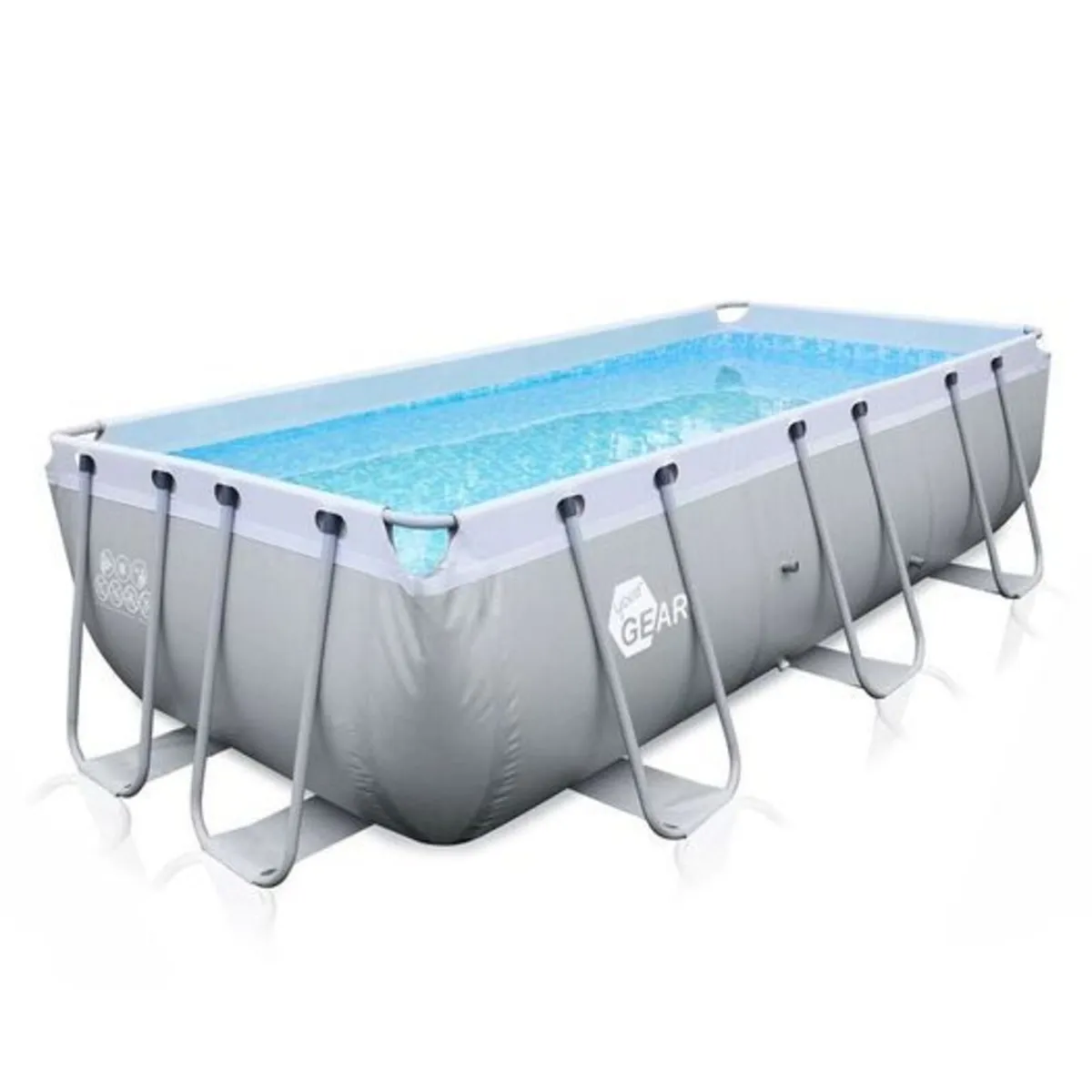 Family Pool 4 x 2 x 1 m Steel Frame Swimming Pool - Image 4