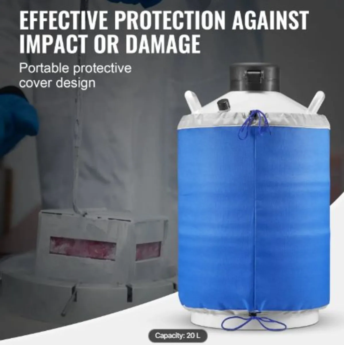 Liquid Nitrogen Tank, 20 L Aluminum Alloy Liquid - Image 3