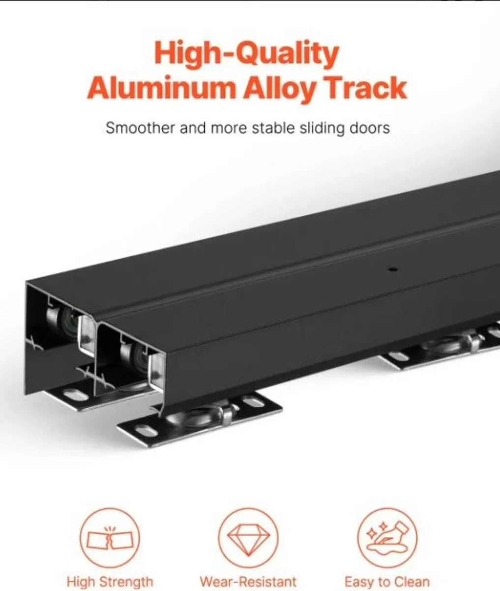 4ft Sliding Door Hardware Kit Aluminium Dou - Image 3