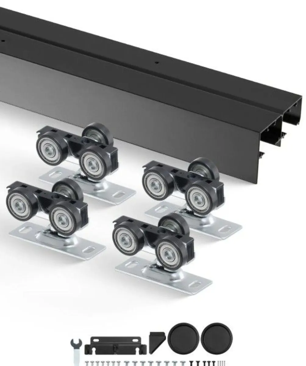 4ft Sliding Door Hardware Kit Aluminium Dou - Image 2