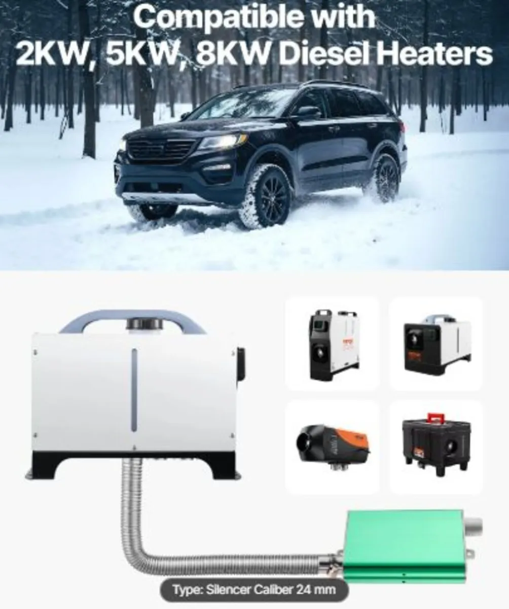 Diesel Heater Muffler, 24mm Diesel Heater Muffler - Image 4