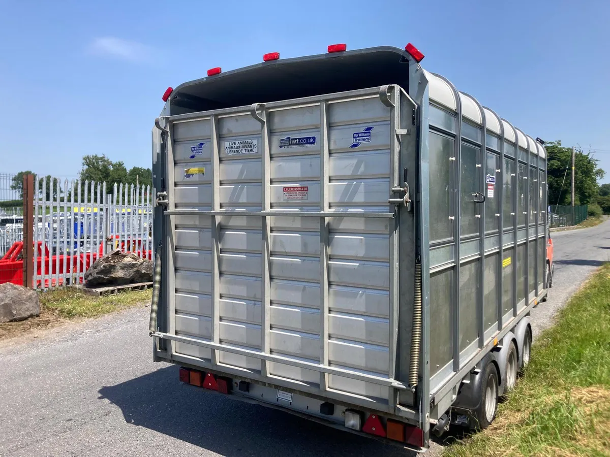 Aug 2023 Ifor Williams DP120-14 Tri Cattle Trailer - Image 2