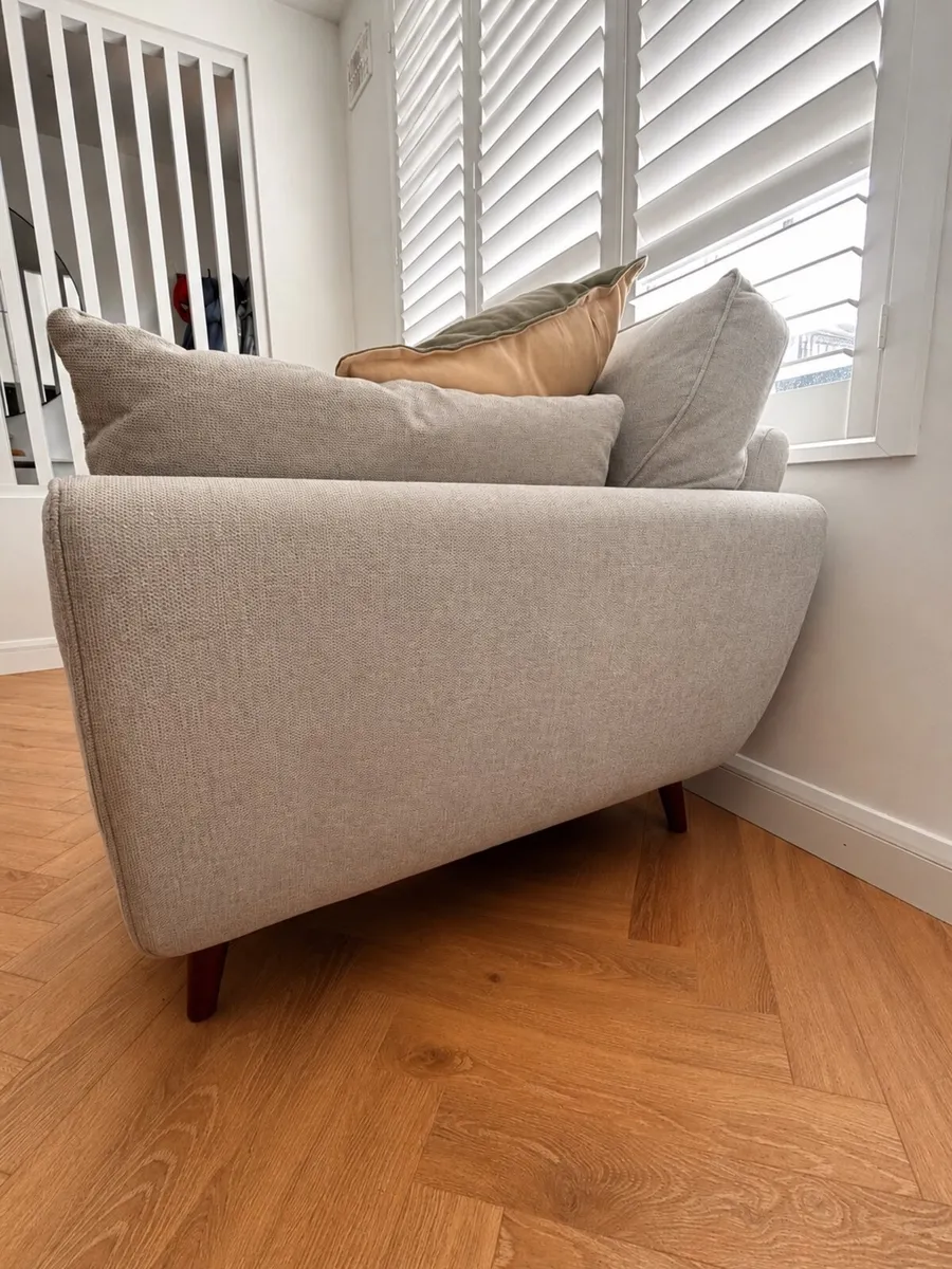 Grey 2 seater sofa - Image 3