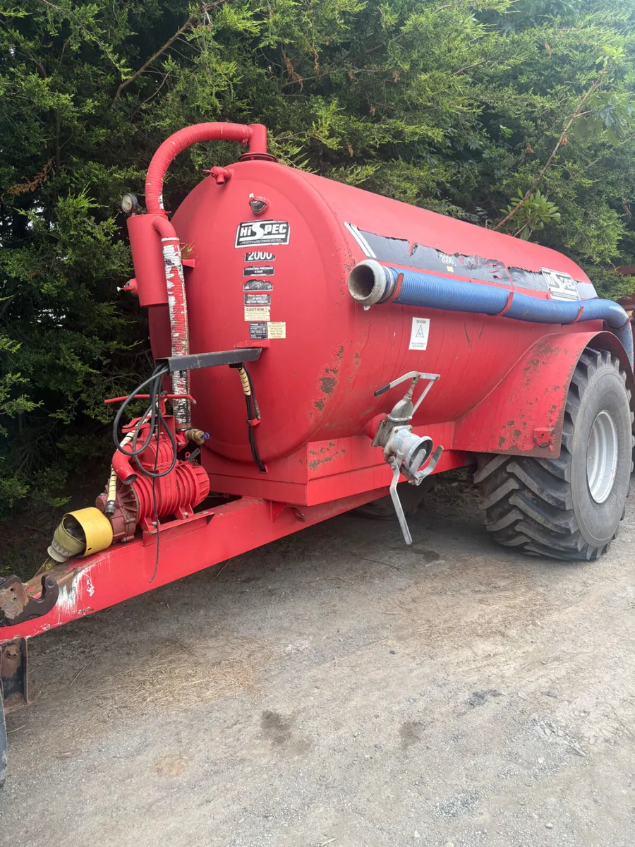Hi spec 2000 gallon slurry tanker - Image 1