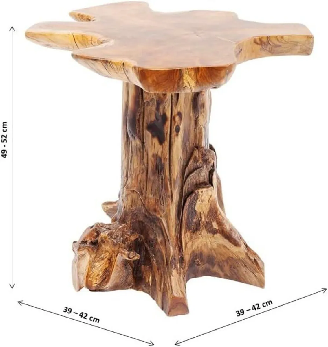 Side Table Tree Big Nature Teak Solid Wood - Image 3