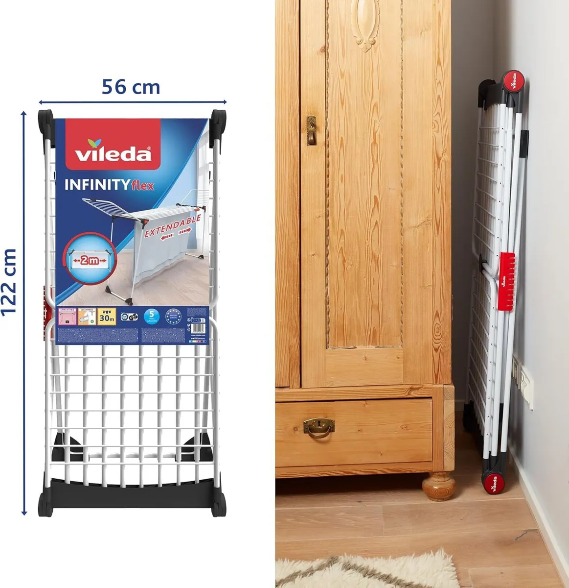 Infinity Flex Plus Clothes Airer Extendable - Image 3