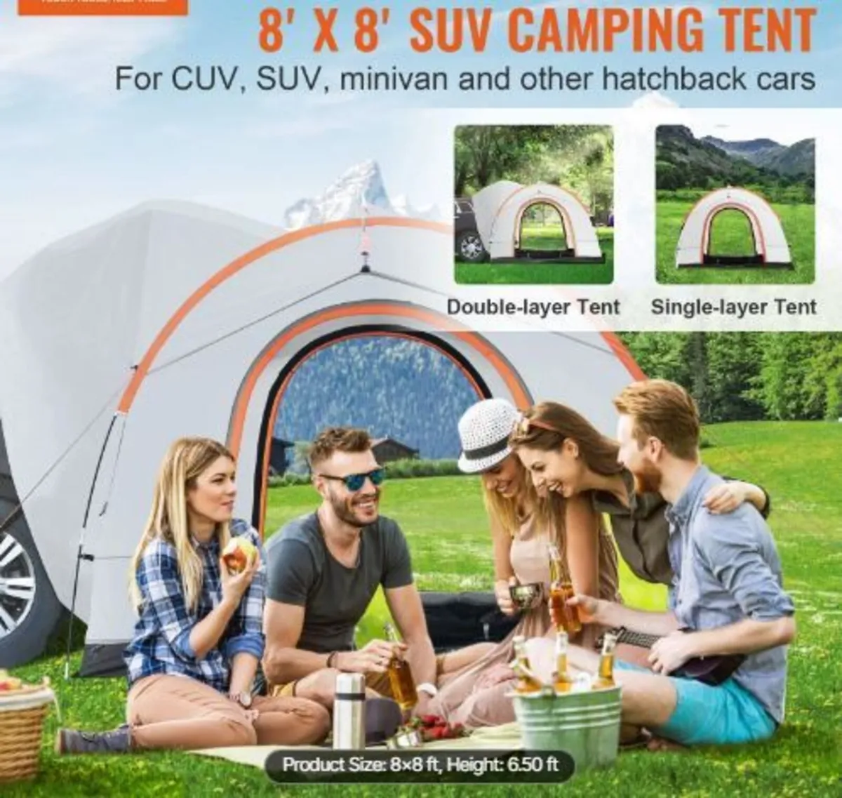 SUV Camping Tent, 8'-8' SUV Tent - Image 3