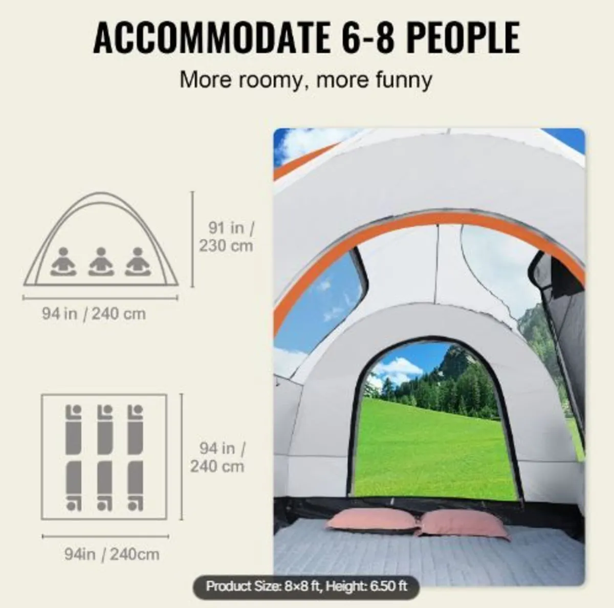SUV Camping Tent, 8'-8' SUV Tent - Image 2