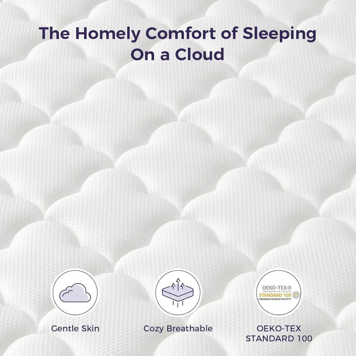 Mattress 12 Inch Memory Foam Sprung Hybrid 9-Zone - Image 4