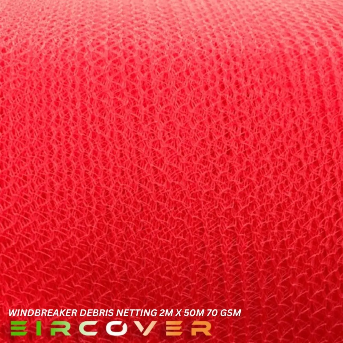 Windbreak Netting Standard  2m x 50m 70 gsm Red - Image 3