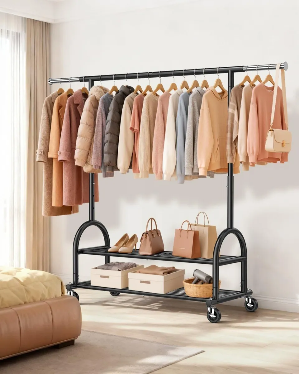 Heavy Duty Clothes Rail - Image 2