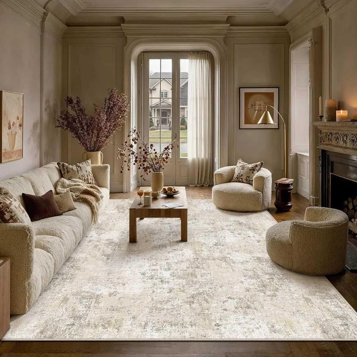 Rugs Living Room Rug Washable Non Slip - Image 4