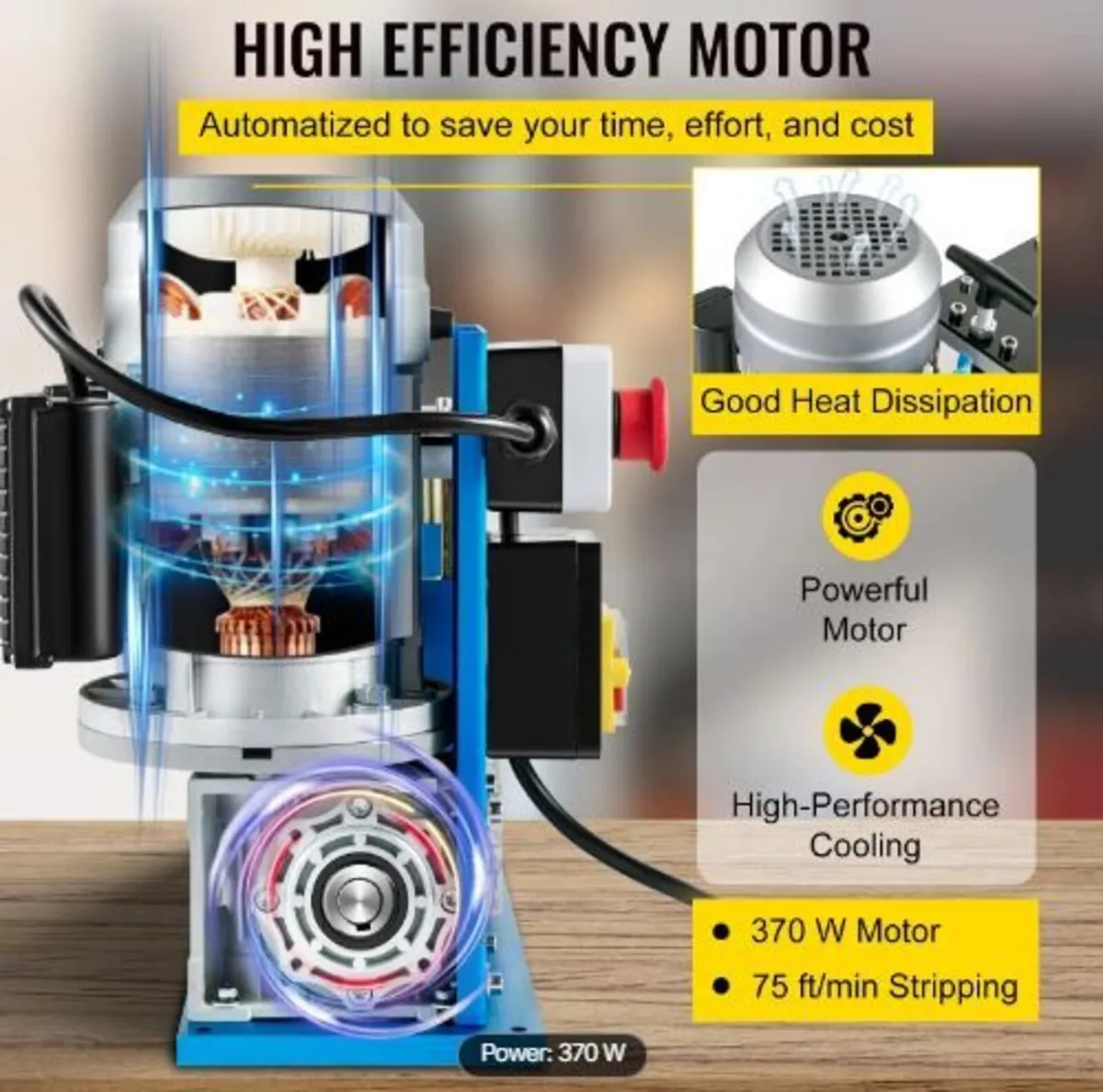 Electric Wire Stripping Machine, 1.5-38 mm - Image 2