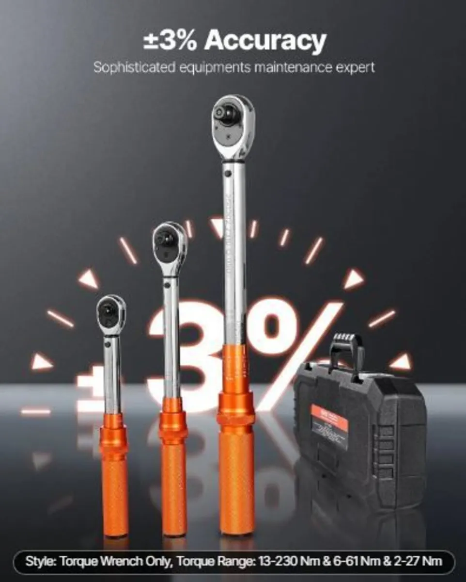 Click Torque Wrench Set, 3 Pieces - Image 2