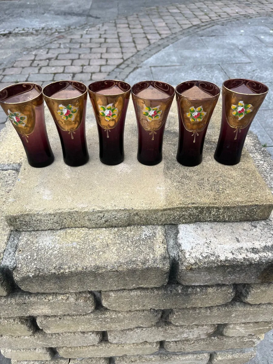 Murano  tre fuochi  glasses
