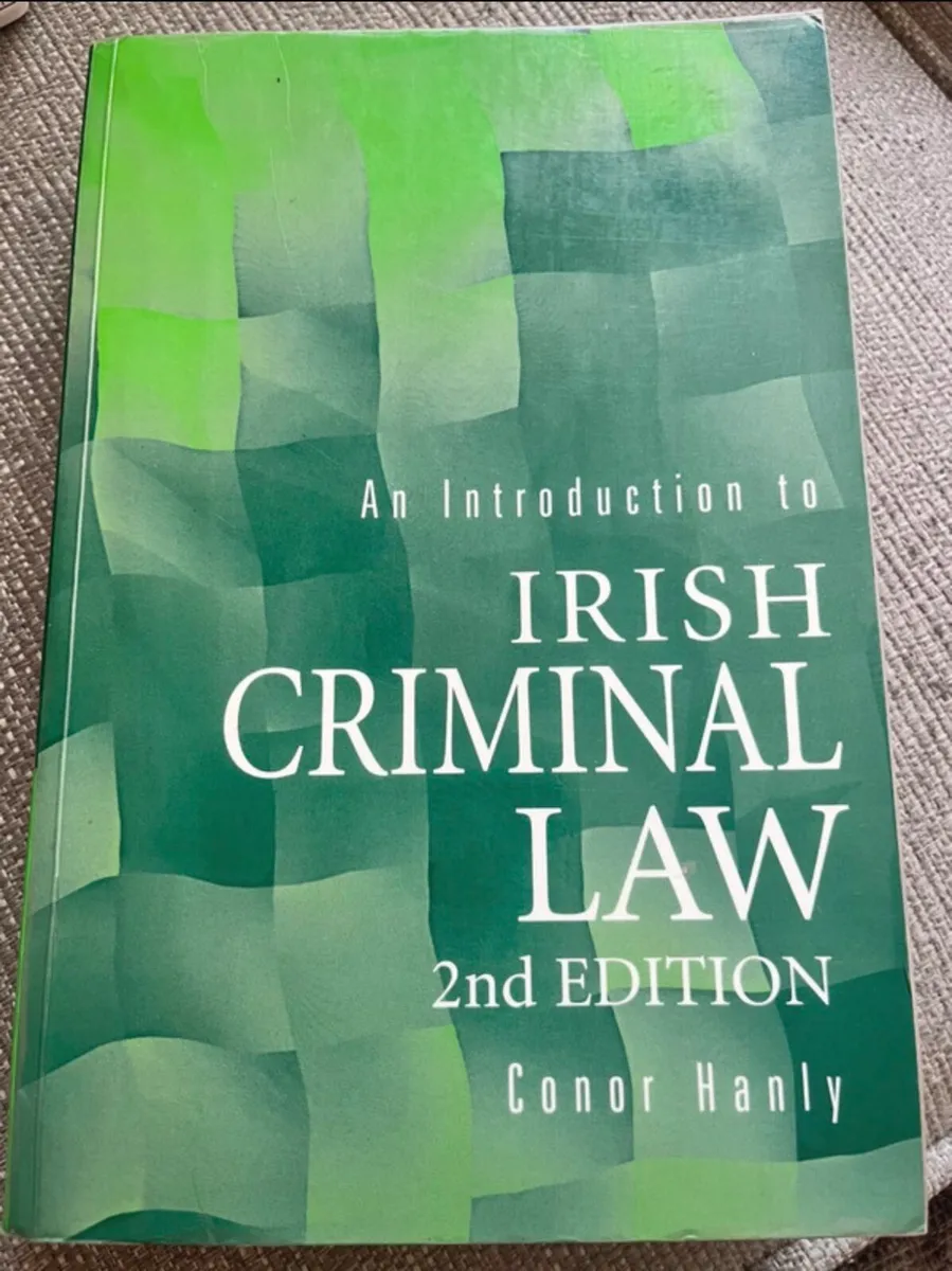 Law Books Irish Criminal Law 2 edition Conor Hanly - Image 1