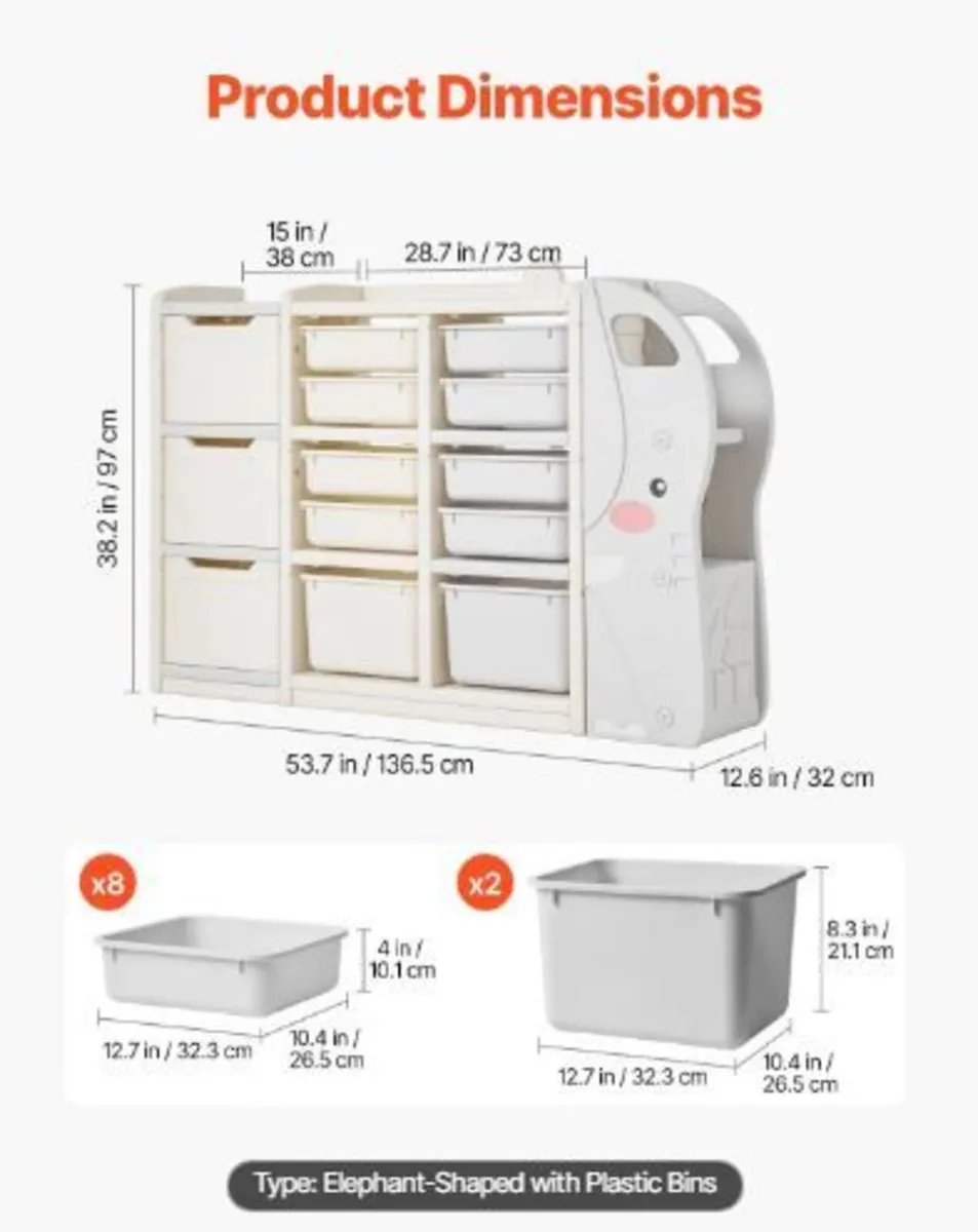 Kids Toy Storage, 4-Tier - Image 2
