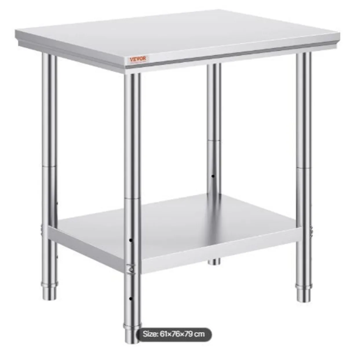 Stainless Steel Prep Table, 24 x 30 x 31 Inch - Image 3