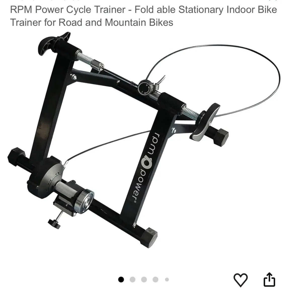 Stationary Indoor Bike Trainer Foldable - Image 1
