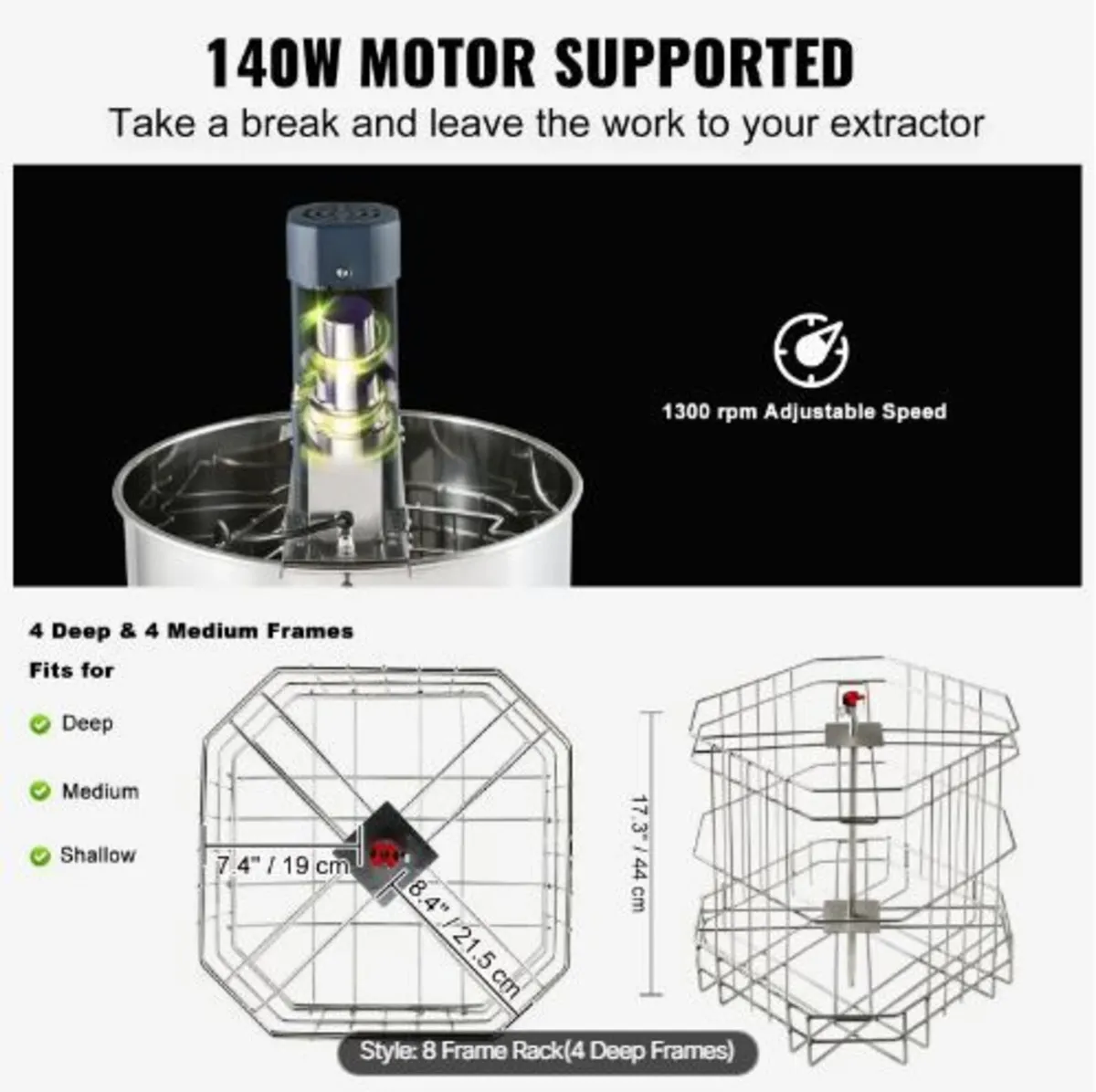 Electric Honey Extractor Beekeeping - Image 2