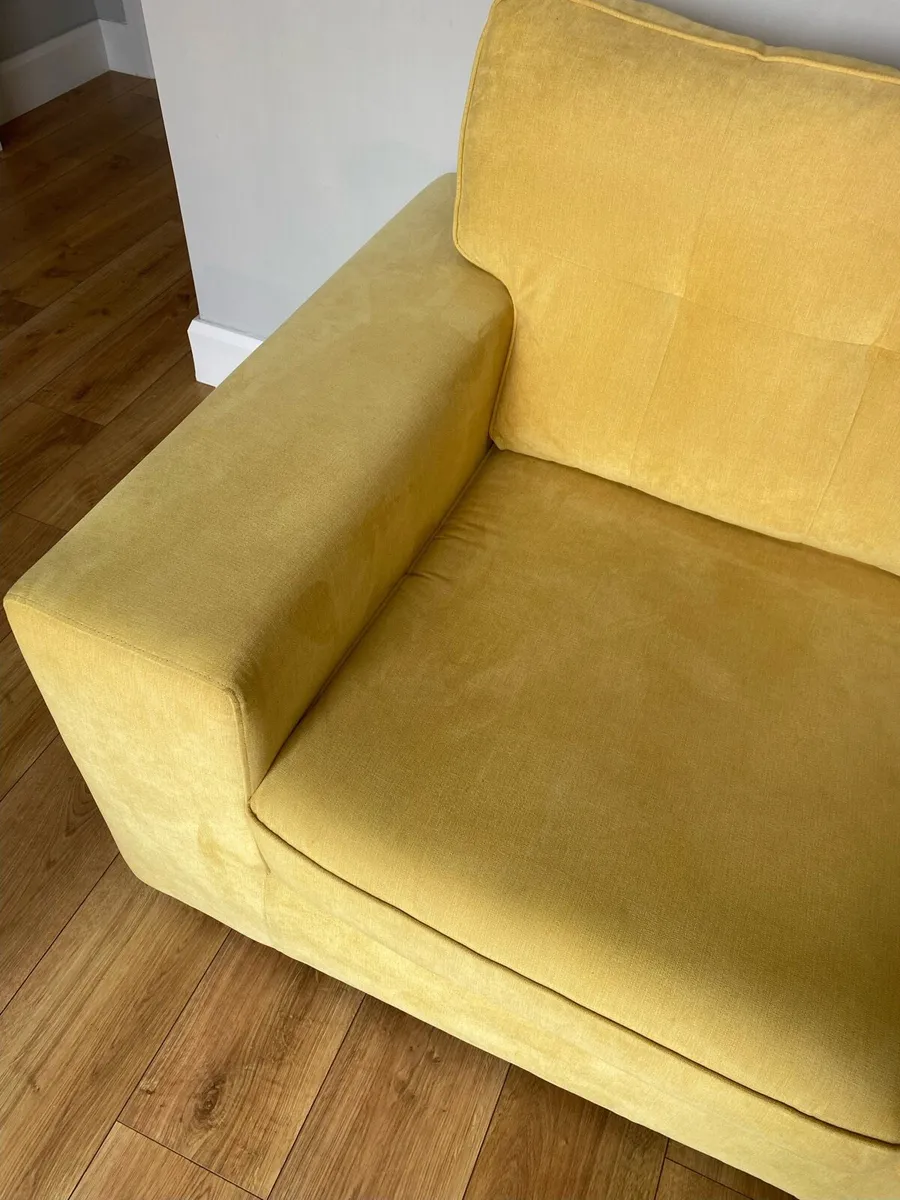 Beautiful lemon 2 seater couch - Image 3