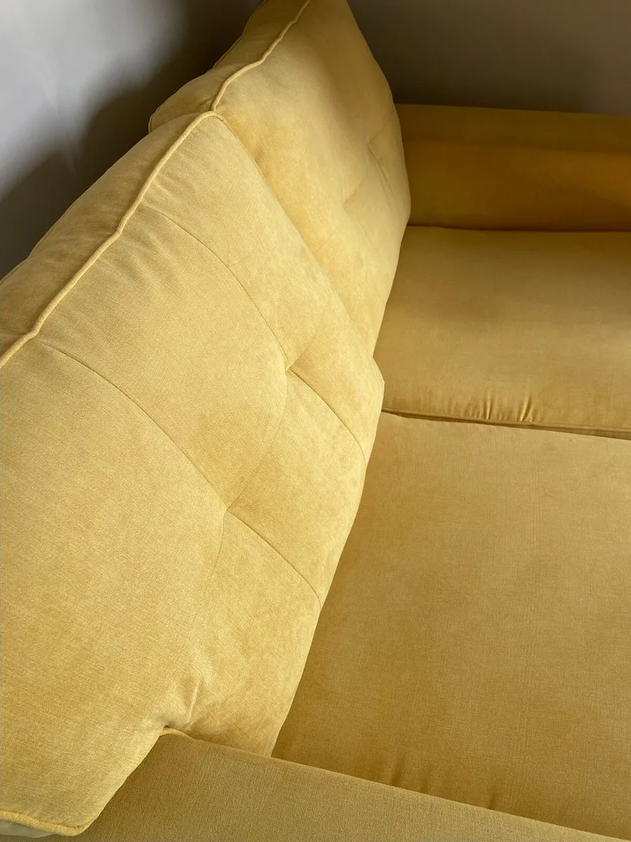 Beautiful lemon 2 seater couch - Image 4
