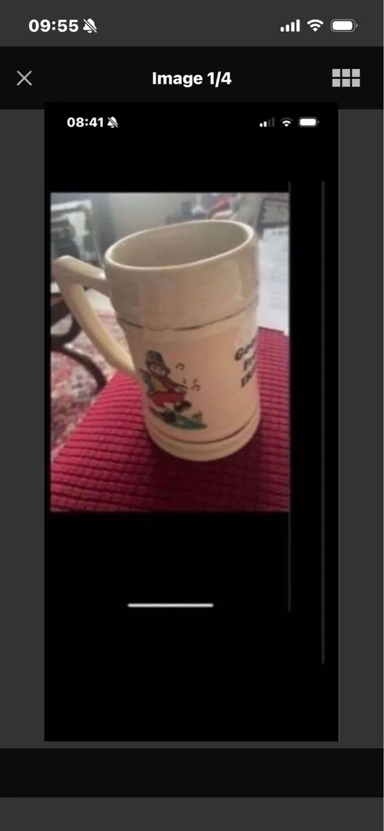 Good Luck From Ireland Ceramic Tankard - Image 1