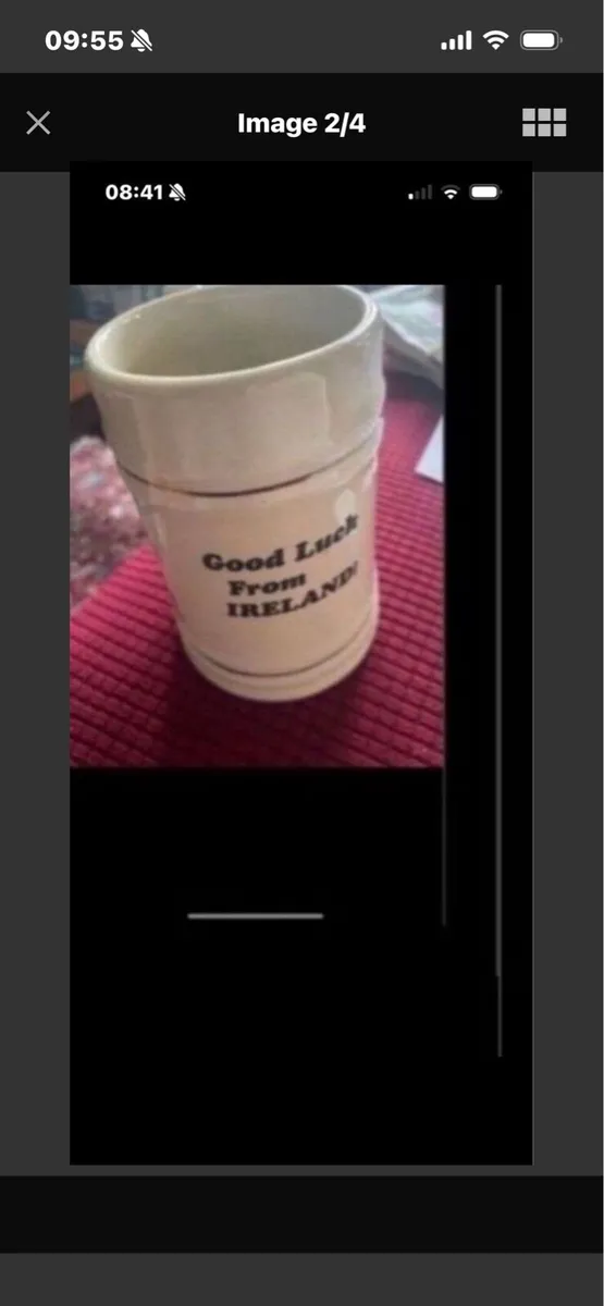 Good Luck From Ireland Ceramic Tankard - Image 2