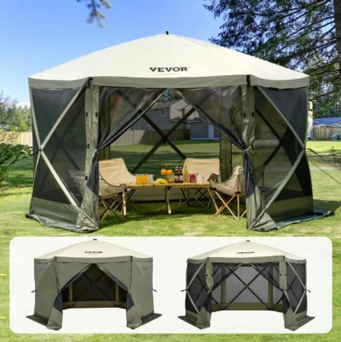 Pop Up Gazebo Tent, Pop-Up Screen Tent 6 - Image 3