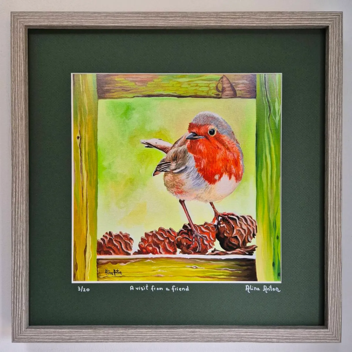 A visit from a friend - Art Print - Image 1