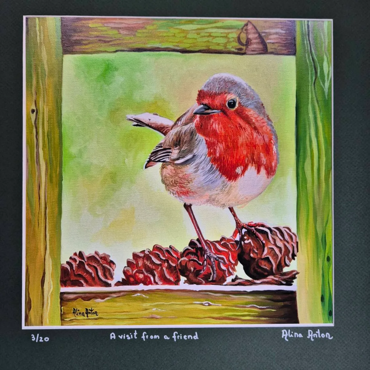 A visit from a friend - Art Print - Image 3