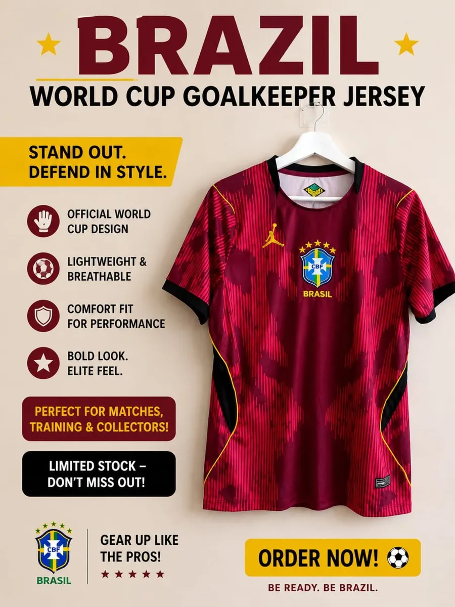 Brazil 2026 World Cup goalkeeper jersey - Image 1