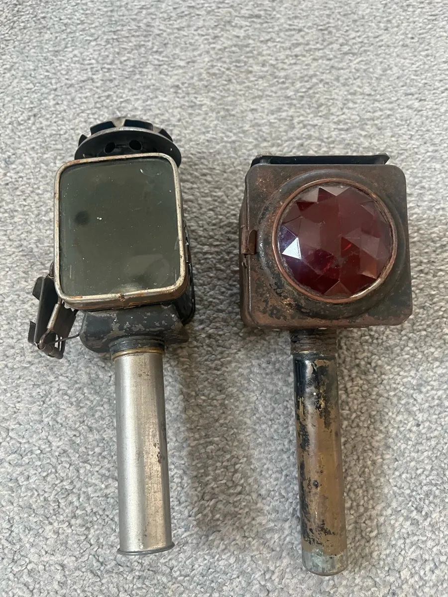 Antique Bicycle Candle Lamps - Image 1