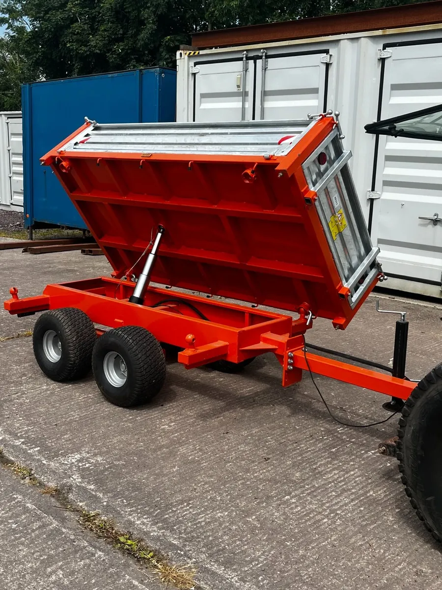 Tractor & New 3-way Tipping Trailer - Image 1