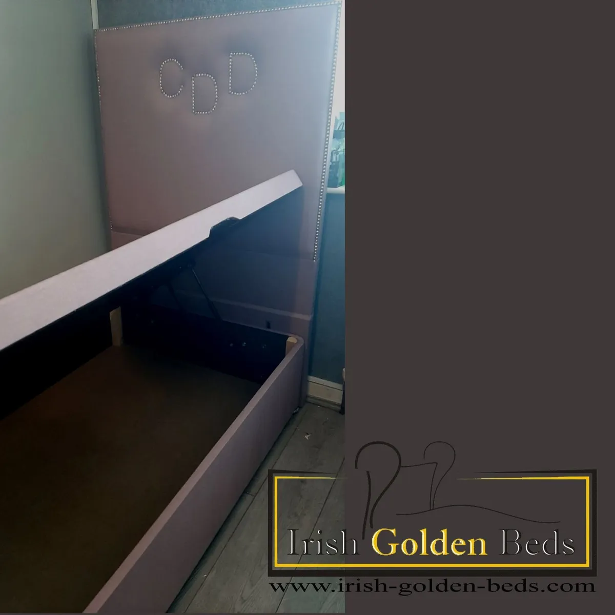 ANY HEADBOARD HEIGHT  Ottoman Storage Bed Gas Lift - Image 1