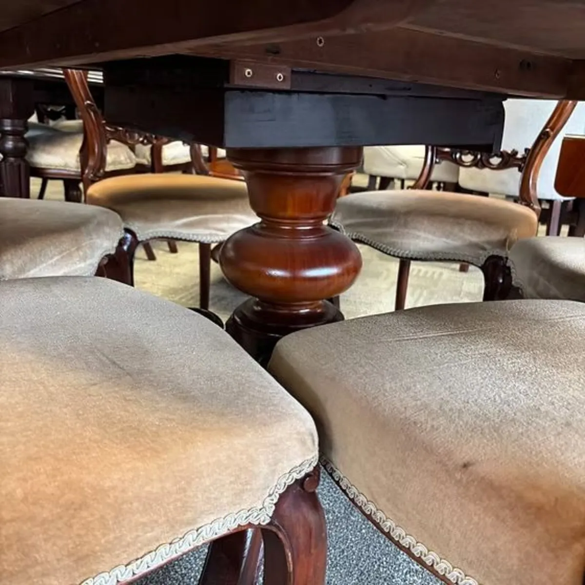 Victorian mahogany pedestal breakfast/dining table - Image 2