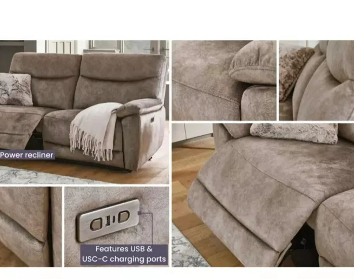 Brand new 3 Seat Power Recliner - Image 4