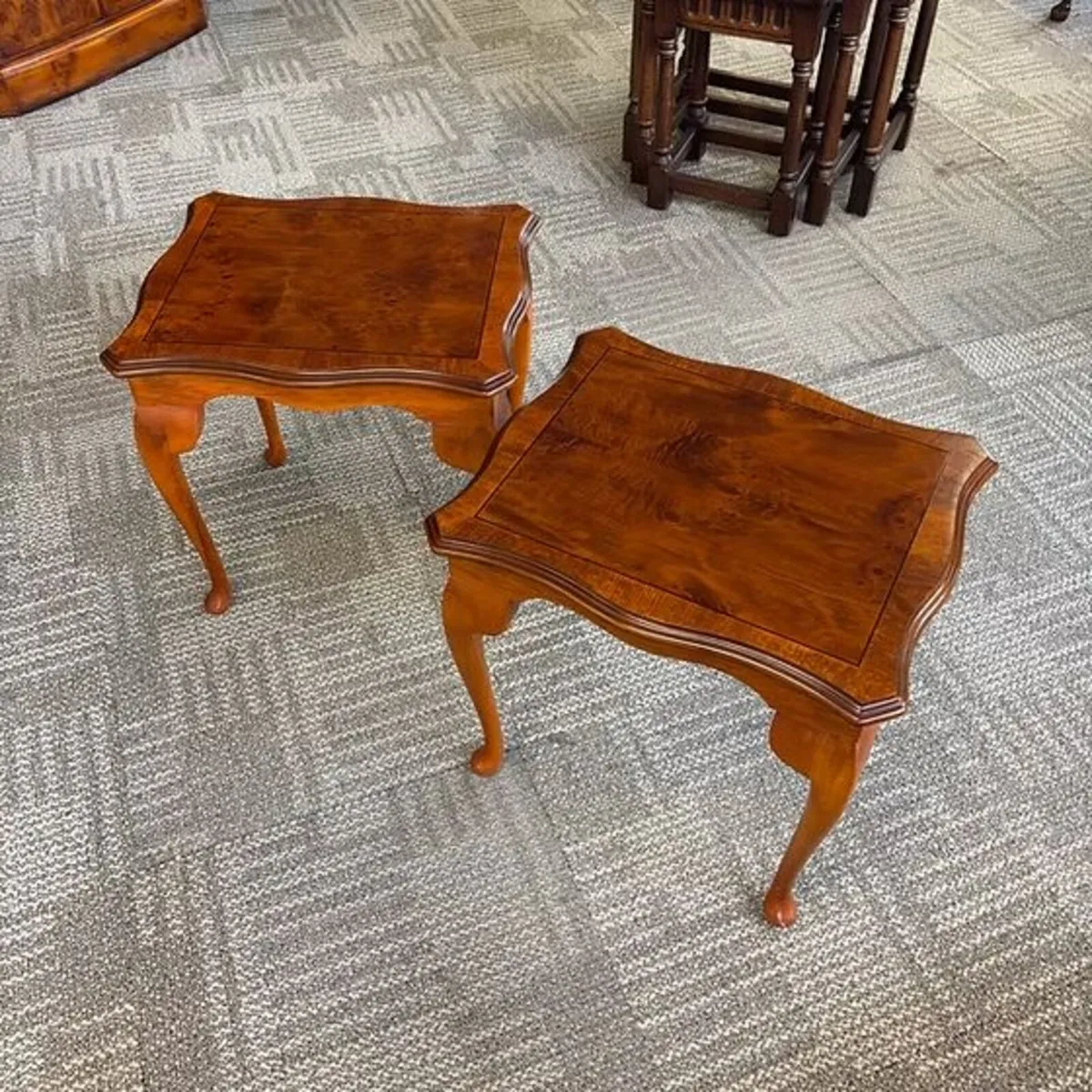 Beautiful Charles Barr pair of side coffee tables - Image 1