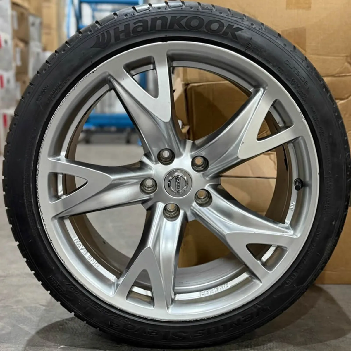 19" GENUINE NISSAN 370Z RAYS FORGED ALLOY WHEELS & - Image 4