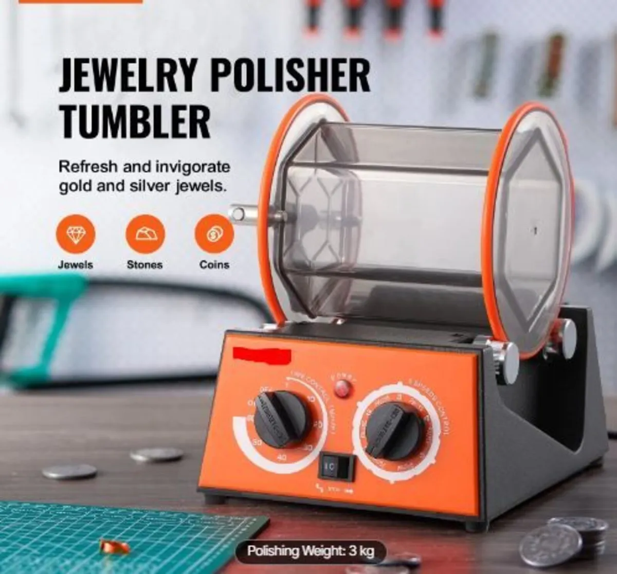3kg Rotary Tumbler Surface Polisher - Image 3