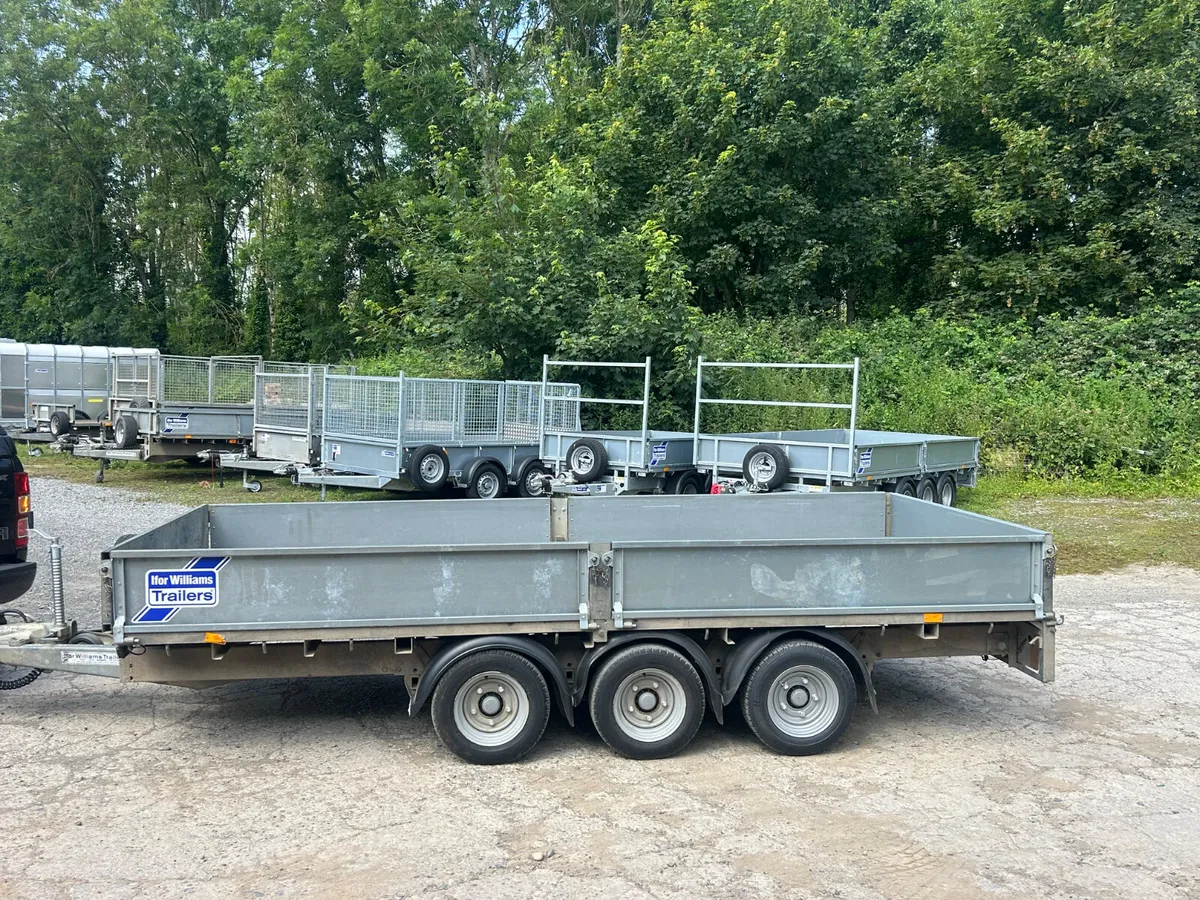 Ifor Williams 14 ft Tri Axle Dropside Trailer - Image 2