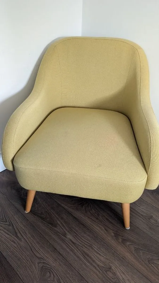 Yellow Bucket Armchair - Image 1