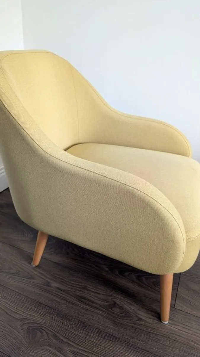 Yellow Bucket Armchair - Image 3